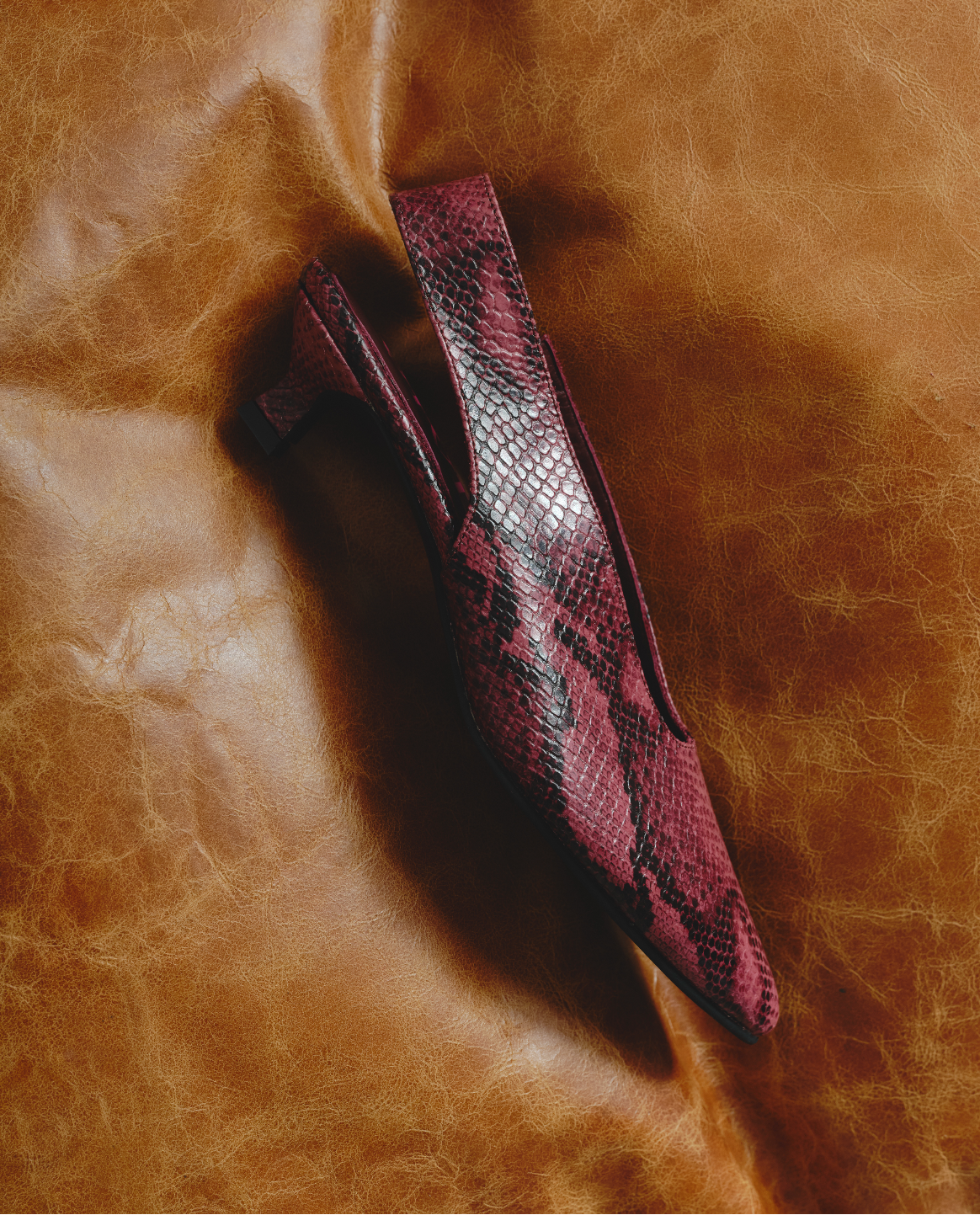 Kai en burgundy